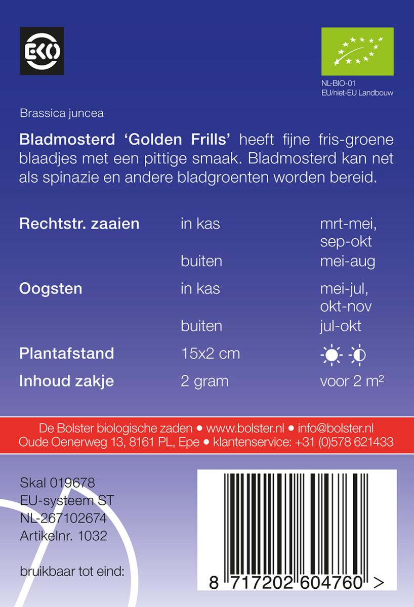1032 Bladmosterd Golden Frills