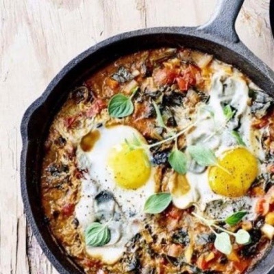 Shakshuka met boerenkool